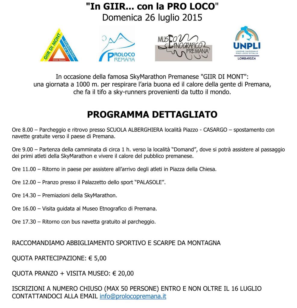 manifestazioni giir di mont unpli