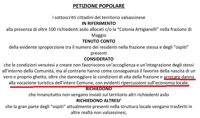 MAGGIO PETIZIONE CANNATA TURISMO