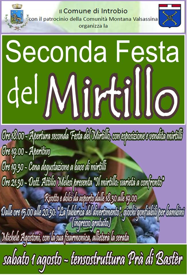 festa del mirtillo introbio