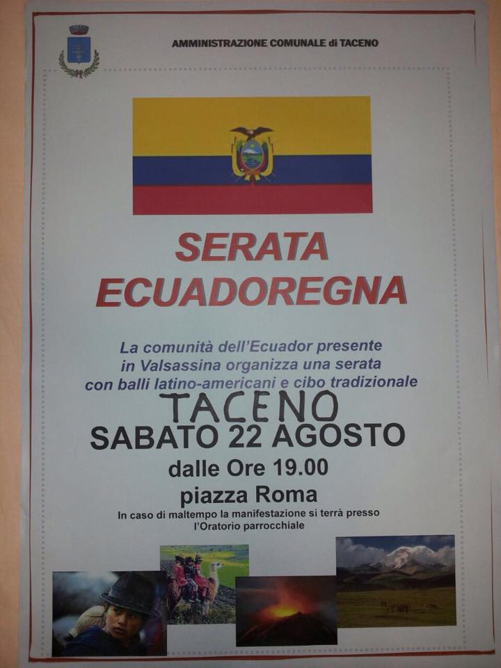festa ecuador taceno