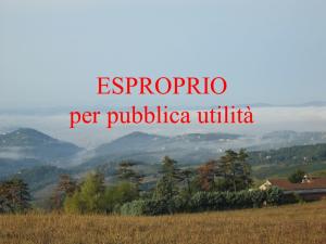 ESPROPRIO PUBBLICA UTILITA