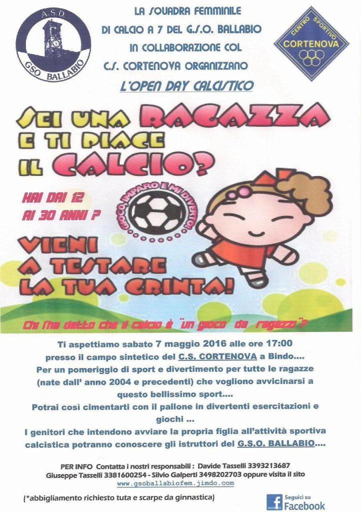 LEVA CALCIO DONNE GSO CSC LOCANDINA
