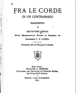FRA LE CORDE DI UN CONTRABASSO