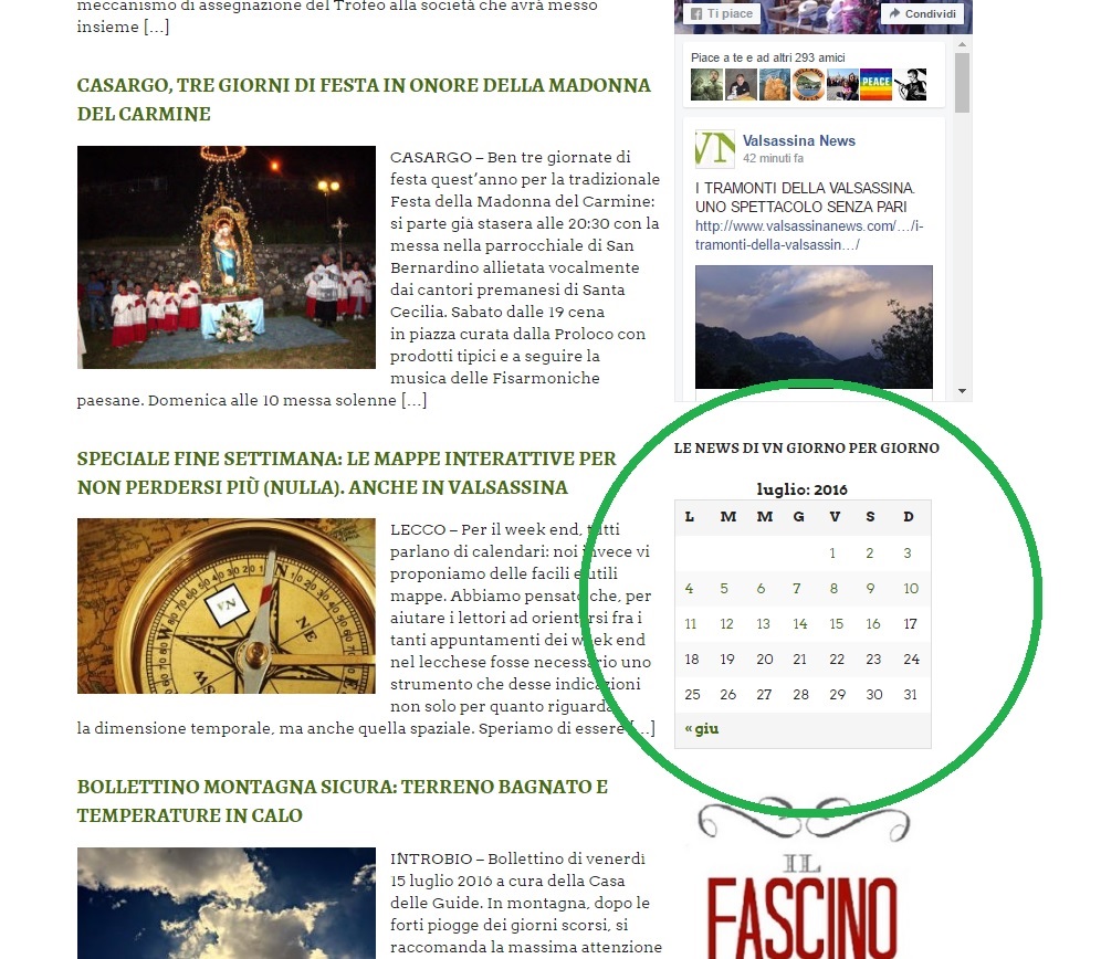 NEWS GIORNO PER GIORNO IN HOME