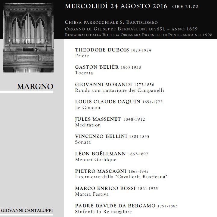 rassegna organistica margno