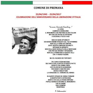 25 aprile 2017 premana