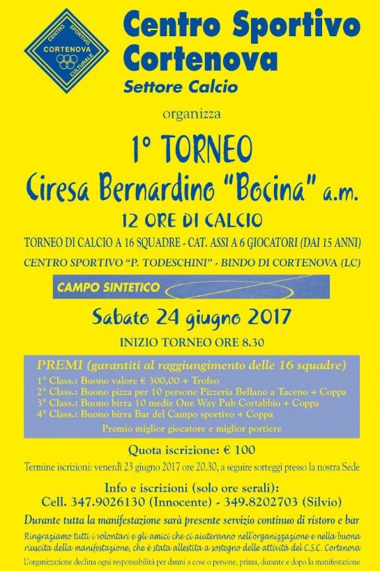 12 ore cortenova