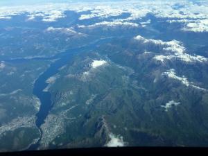 VALSASSINA E LAGO DALL AEREO