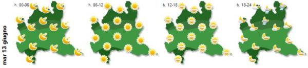 meteo arpa 13giu