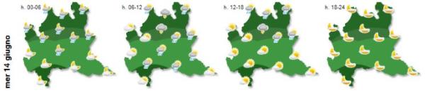 meteo arpa 14giu