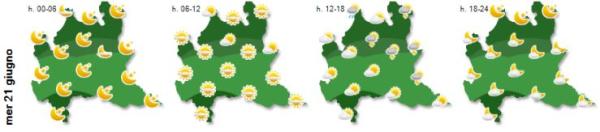 meteo arpa 21giu