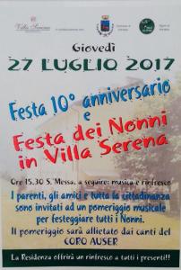 villa serena 10 anni