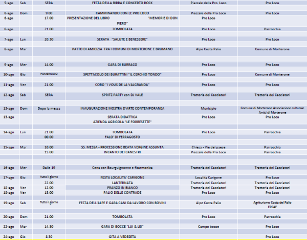 calendario eventi morterone agosto 2017