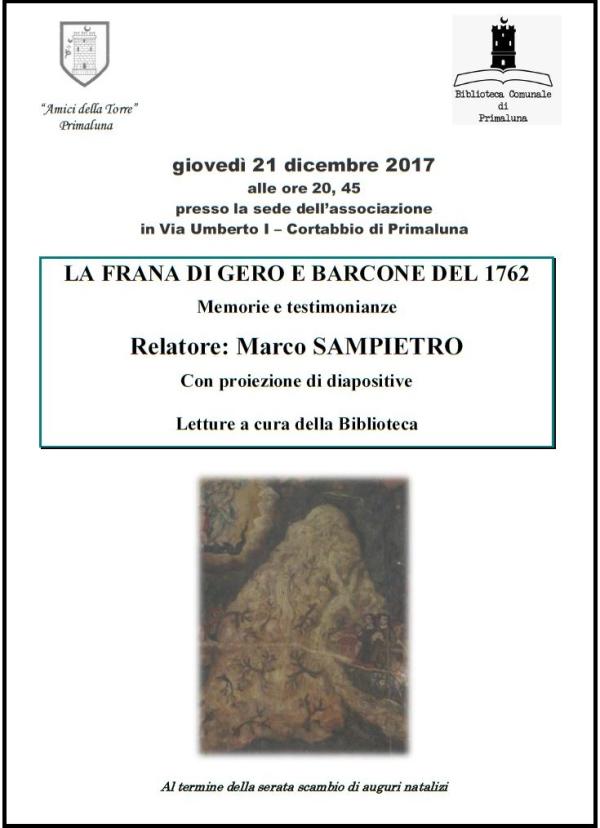 Locandina frana gero e barcone 21.12.2017