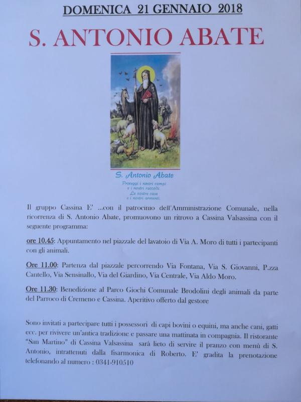 CASSINA PROGRAMMA SANT ANTONIO