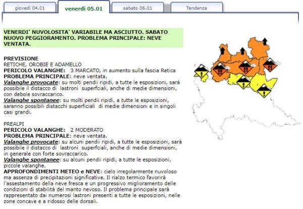 bollettino valanghe 5gen