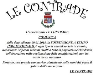 contrade sospensione