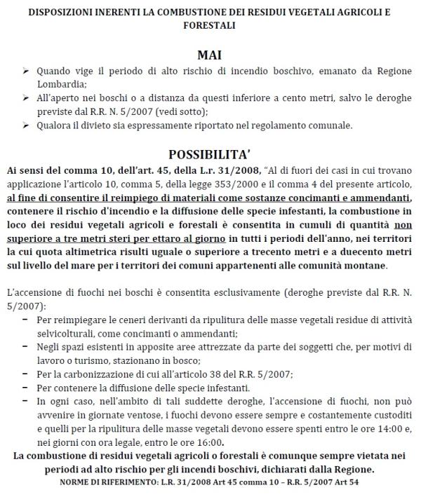 REGOLE CM FUOCHI