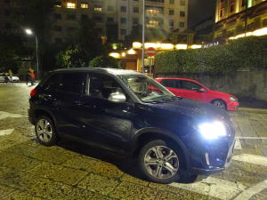 suzuki vitara yoru di notte motori