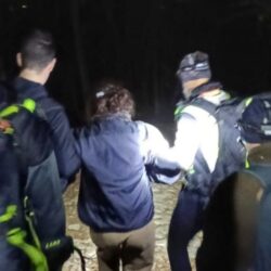 escursionisti scortati vigili fuoco 2026_03_08 notte Resegone