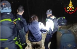 escursionisti scortati vigili fuoco 2026_03_08 notte Resegone